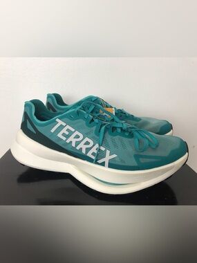 Size 11 Mens Adidas Terrex Agravic Speed Ultra Trail Running Shoes Teal JR5238